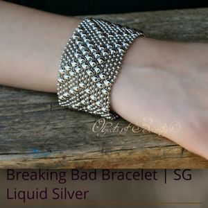 Liquid Silver chain mesh bracelet